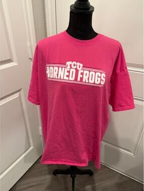 TCU Horned Frogs Pink Graphic T-Shirt